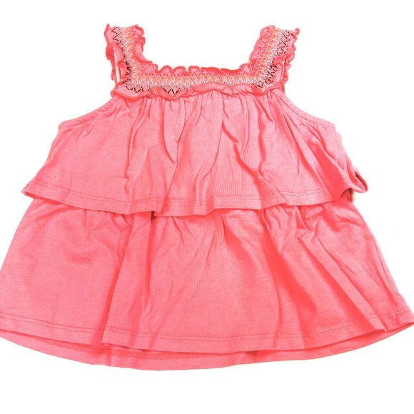 NWT Gymboree Girl Braided Belt Denim Short & Smocked Tiered Ruffle Tank Size 4T - Picture 7 of 7